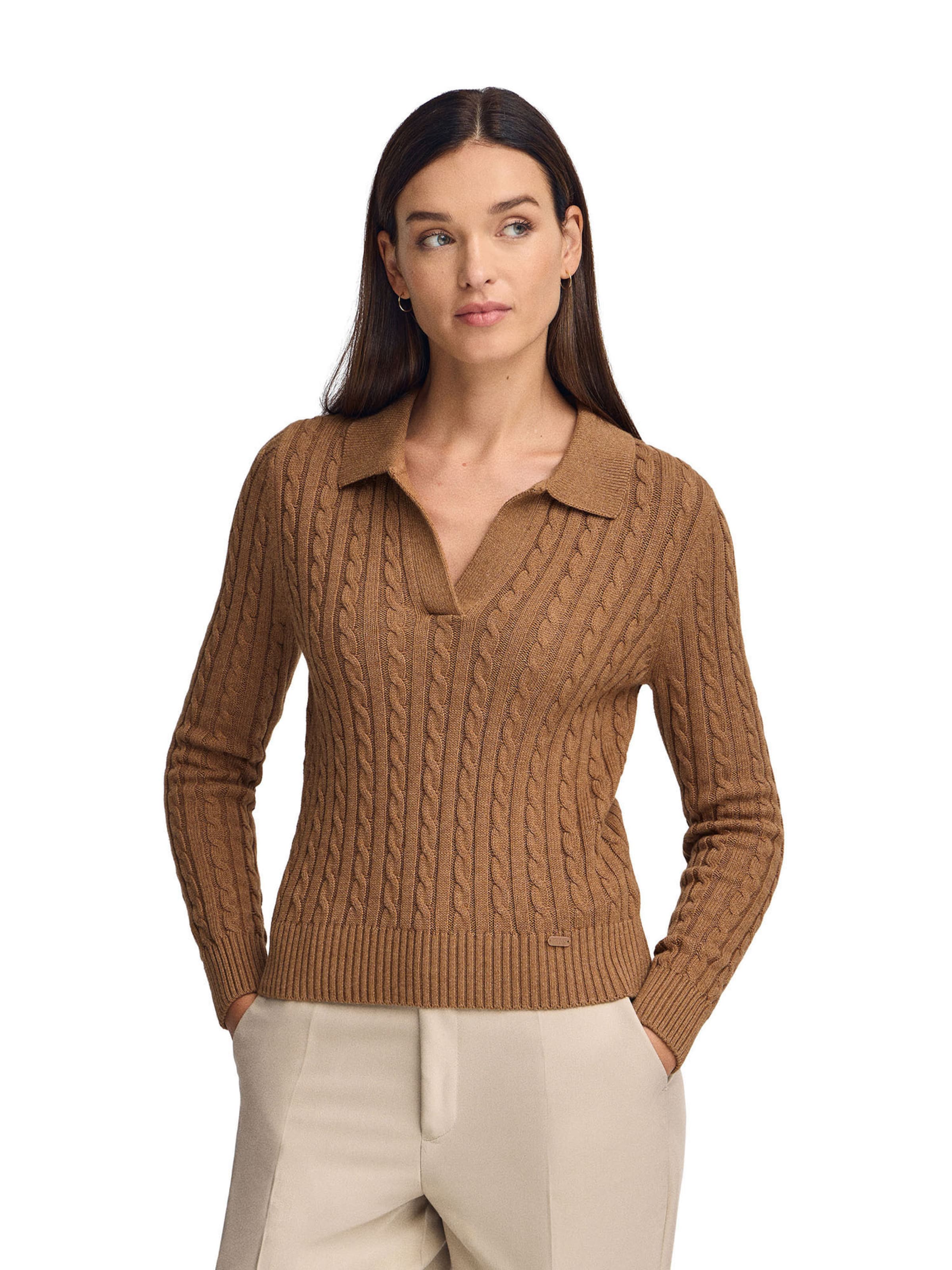 Polo Club Pullover in Braun: Vorderseite