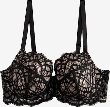 NextBustier Grudnjak 'Chloe' - crna boja: prednji dio