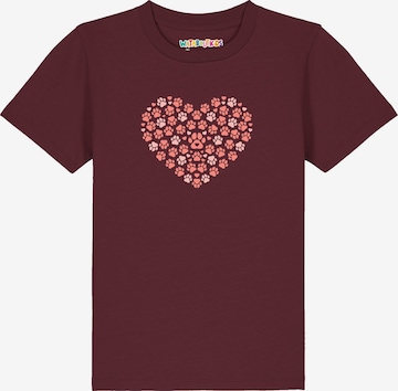 T-Shirt 'Pfotenliebe 02' watabout.kids en rouge : devant