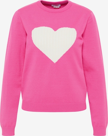 MYMO Pullover 'Nolie' in Pink: predná strana