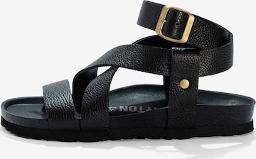 juoda Bayton Sandalai: priekis