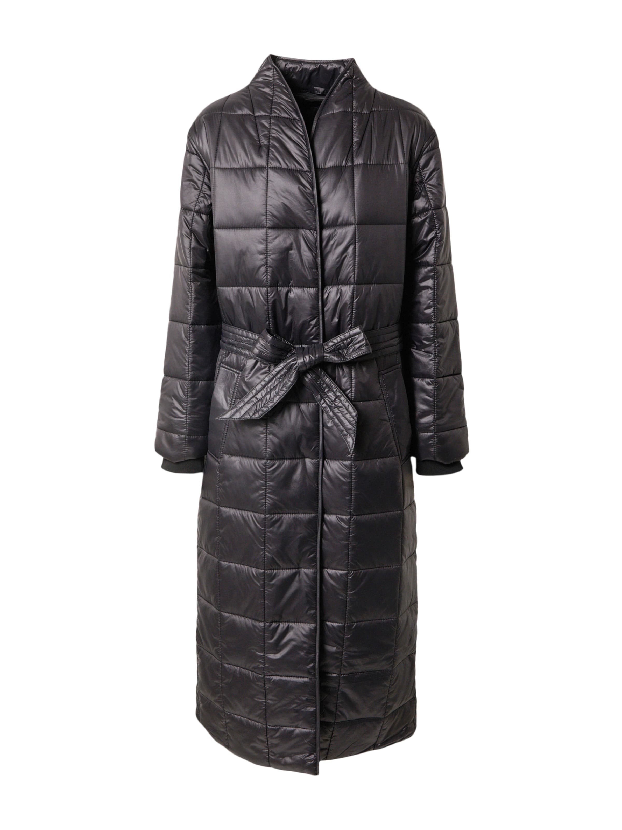 Manteau mi-saison River Island en noir : devant