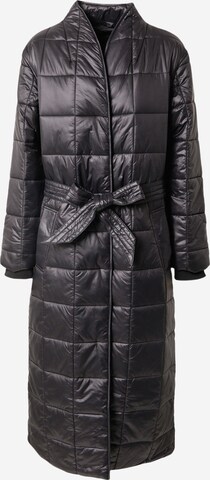 River Island Between-Seasons Coat in Black: front