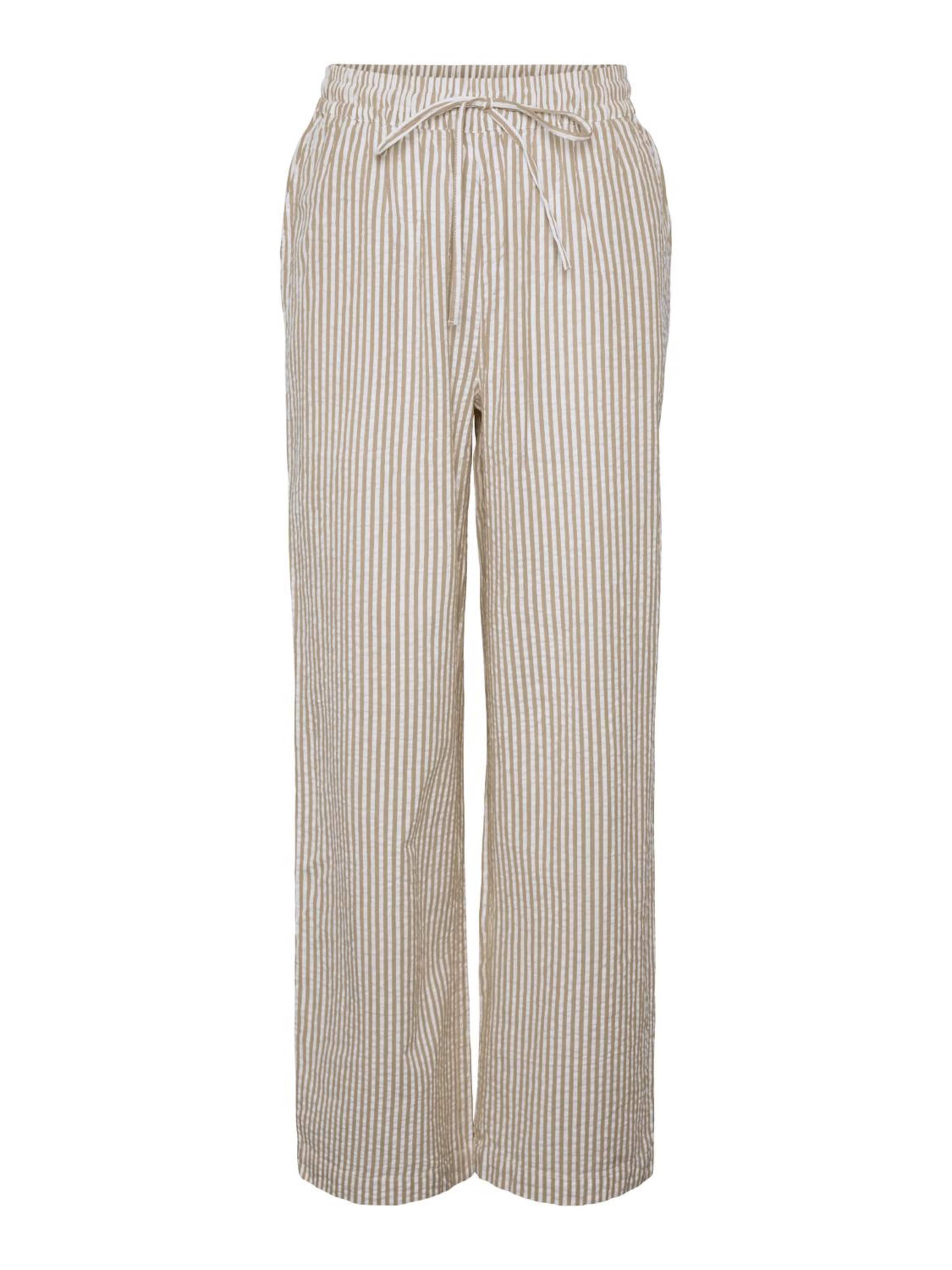 PIECES Loose fit Pants &#x27;SALLY&#x27; in Beige: front