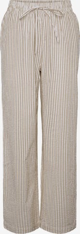 Pantalon 'SALLY' PIECES en beige : devant