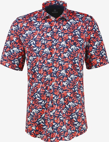 LERROS Regular Fit 1/2 Hemd aus 100 % Baumwolle, floral bedruckt in Rot: Vorderseite