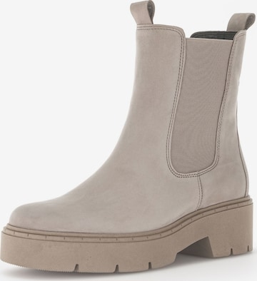 Boots chelsea di GABOR in beige: frontale