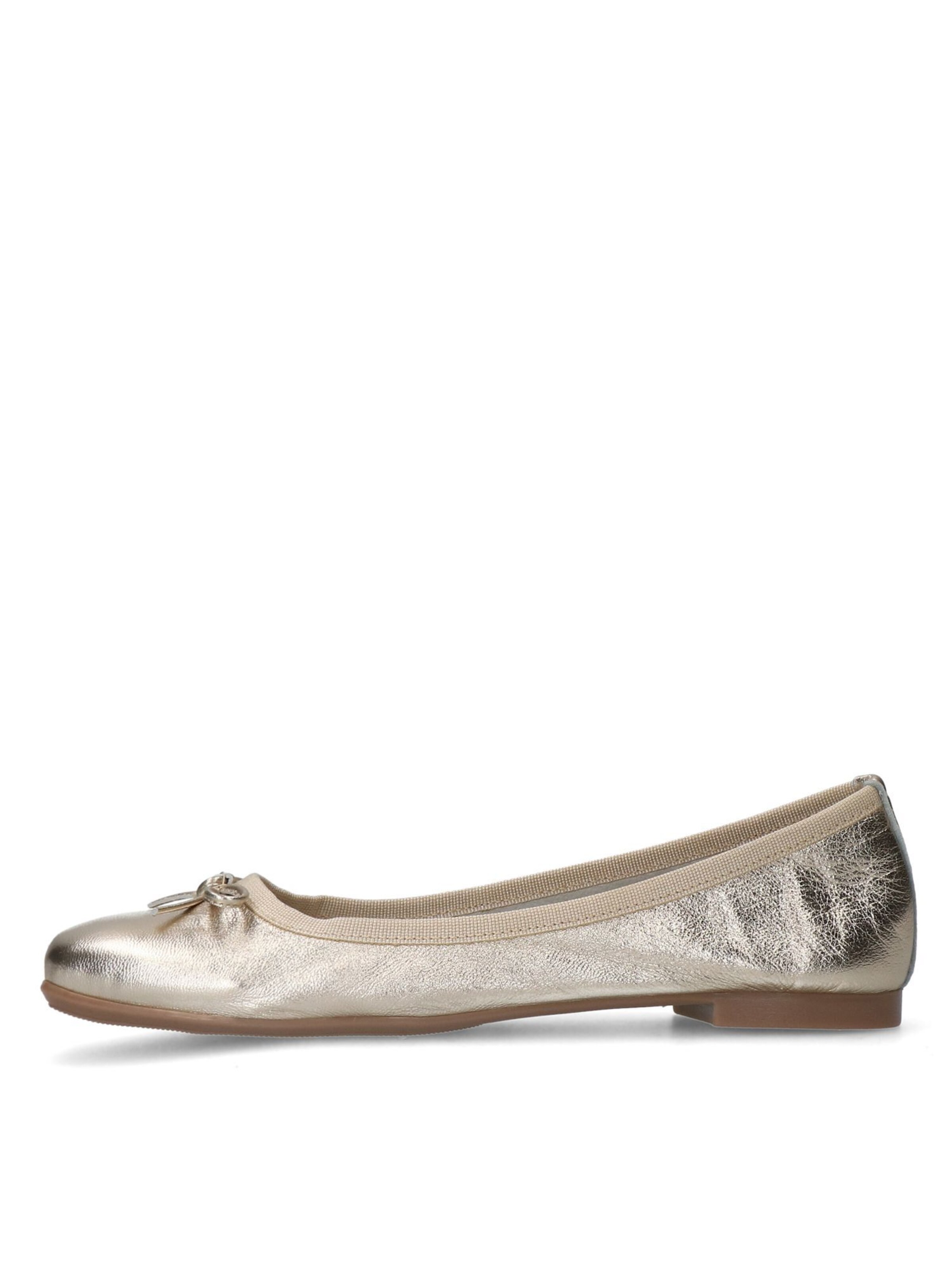 MANFIELD Ballet Flats in Gold