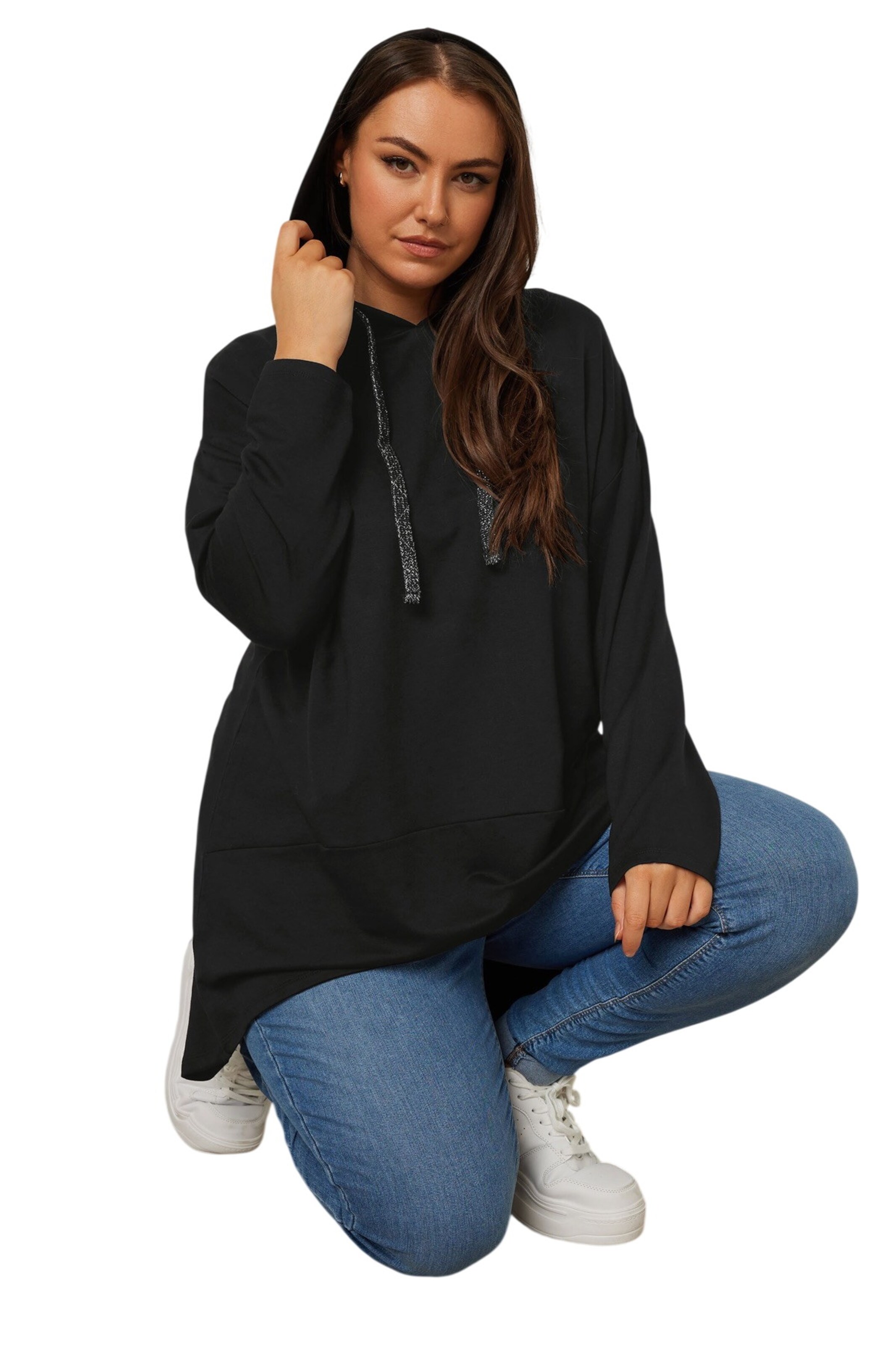 Stil Diva Sweatshirt in Black
