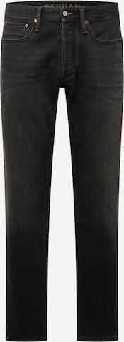 DENHAM Regular Jeans 'RIDGE' in Zwart: voorkant
