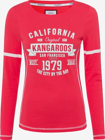 KangaROOS Shirt in Pink: front
