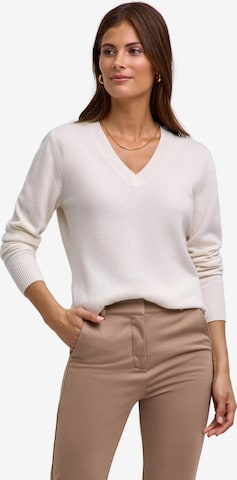 FALKE Pullover 'Pure Cashmere' in Weiß: Vorderseite