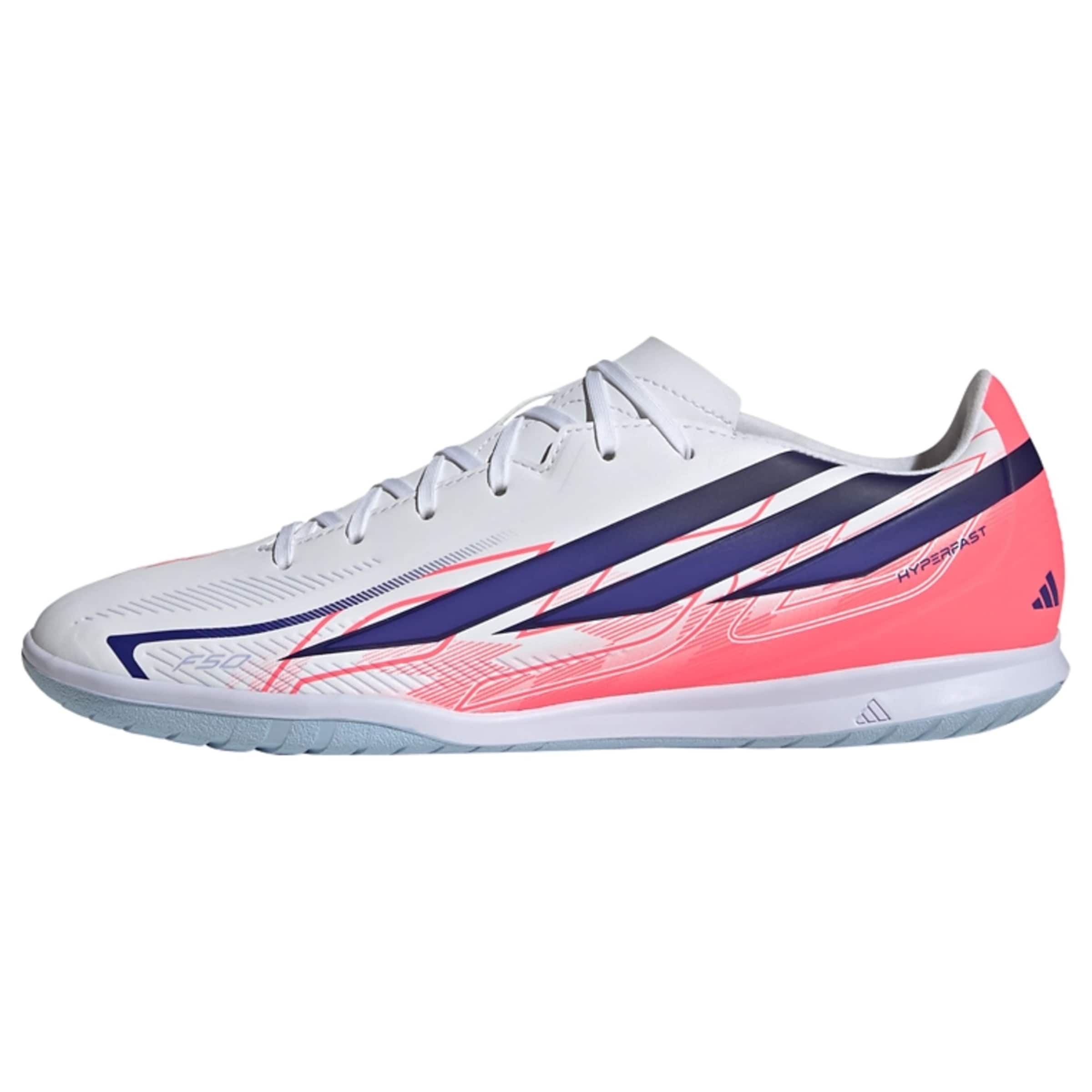 Chaussure de foot 'F50 Hyperfast Club' ADIDAS PERFORMANCE en blanc : devant