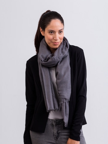 CASH-MERE.CH Scarf in Grey: front