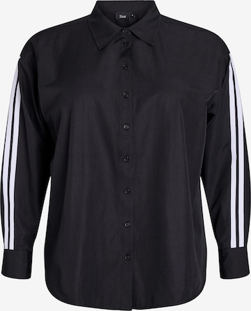 Bluză 'MSAGA' de la Zizzi pe negru: față