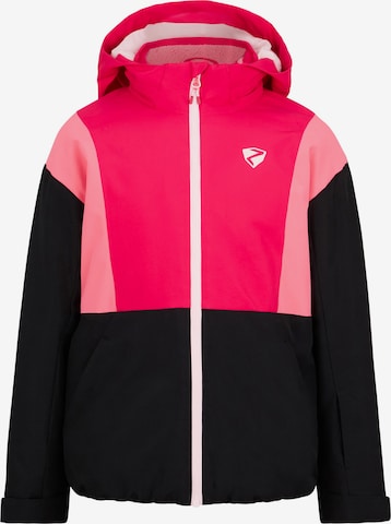 ZIENER Athletic Jacket 'Abbe-Z' in Pink: front