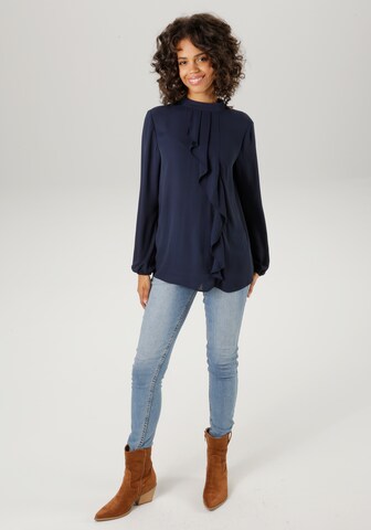 Aniston CASUAL Bluse in Blau