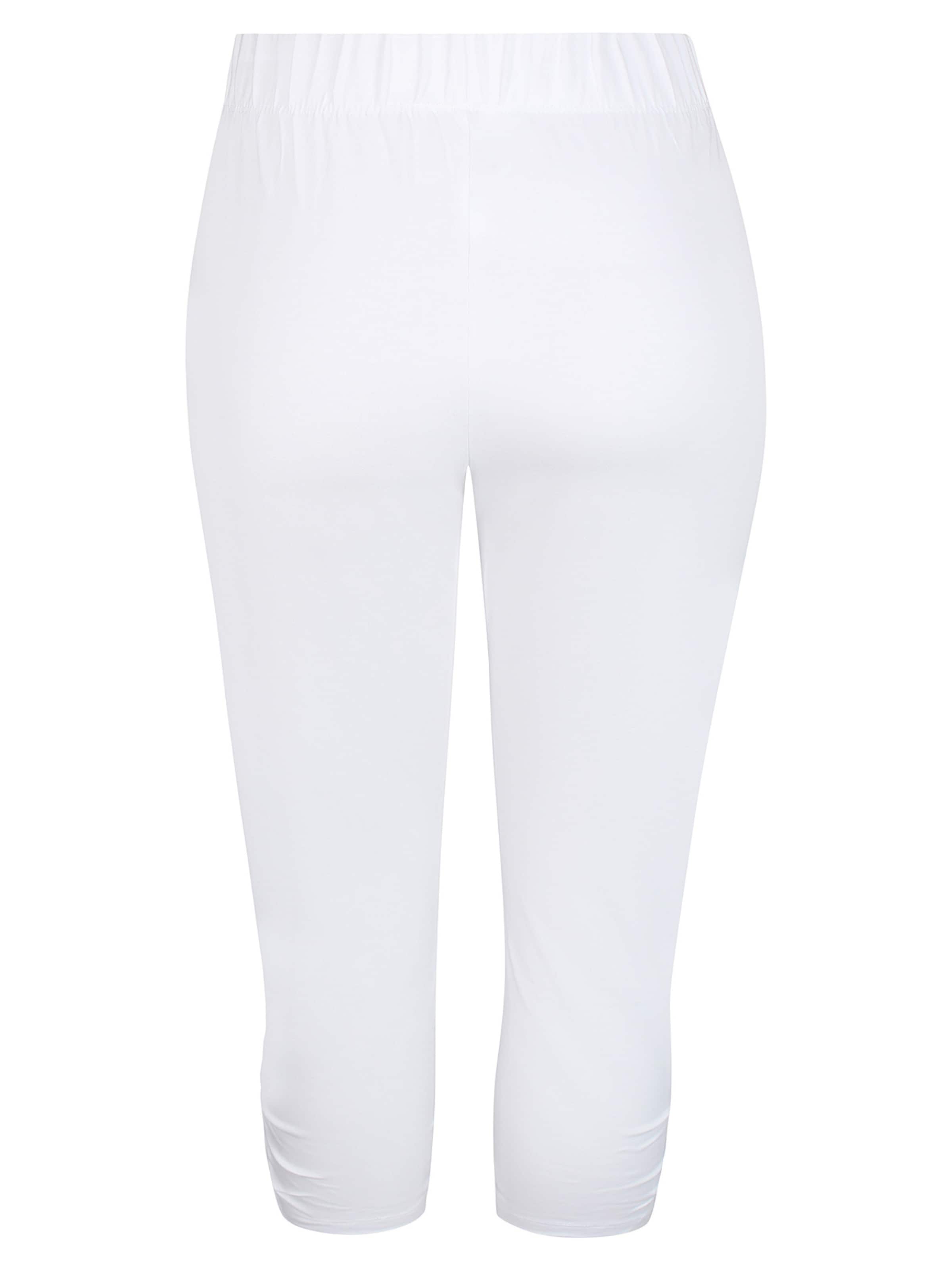 Zhenzi Slimfit Leggings 'Kant 017' i hvid
