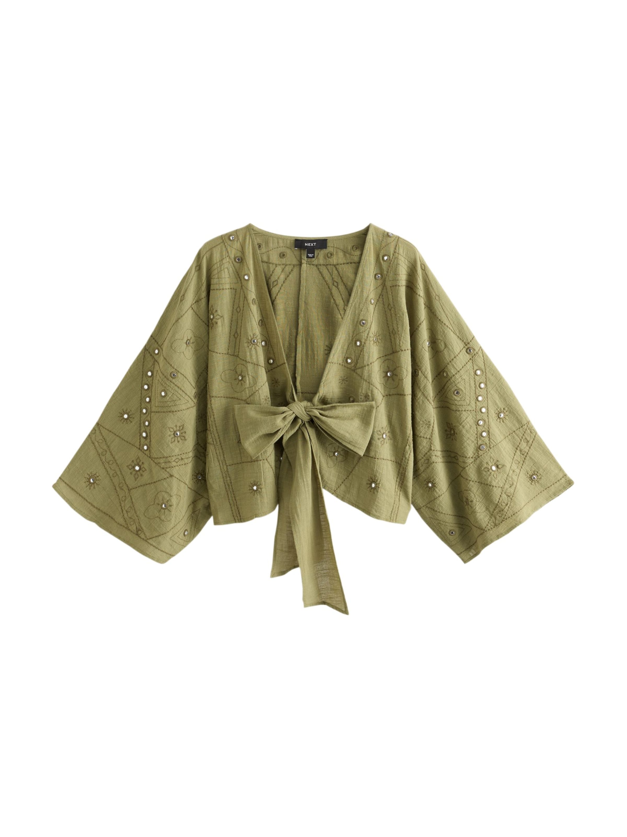 Next Blouse in Groen: voorkant