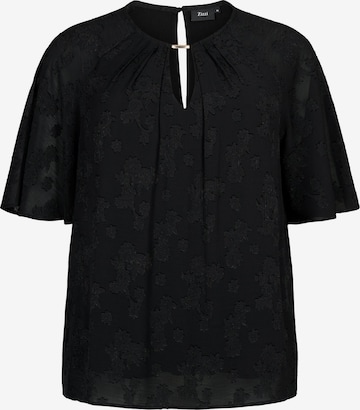 Zizzi Blouse 'MABBY' in Black: front