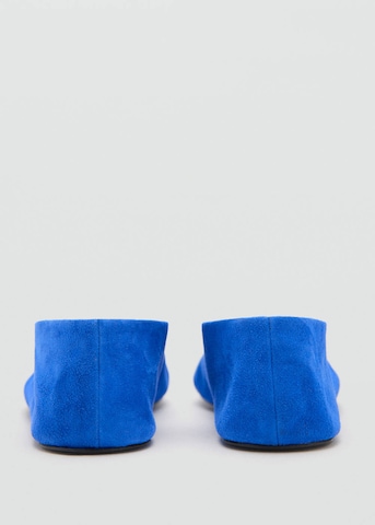 MANGO Ballet Flats 'Bablue' in Blue