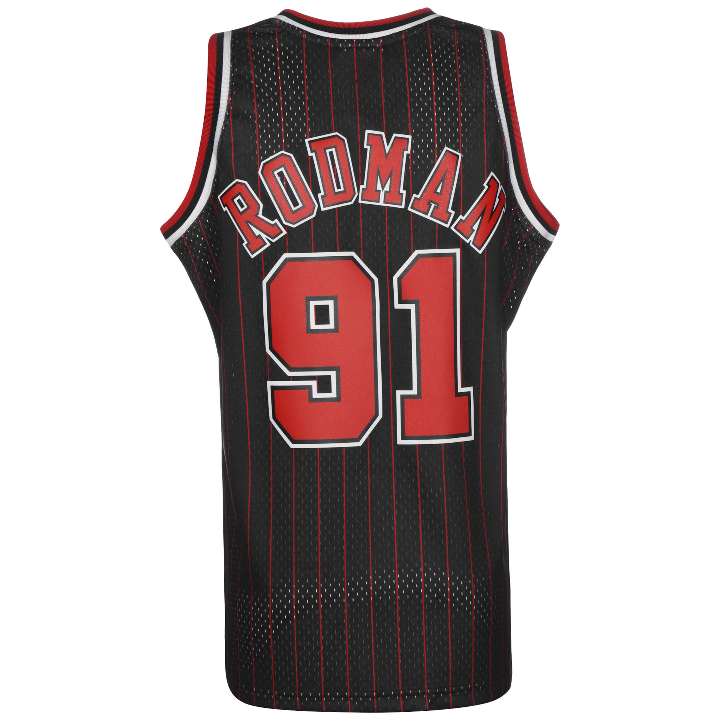 Mitchell & Ness Μπλουζάκι 'NBA Chicago Bulls Swingman Dennis Rodman' σε μαύρο