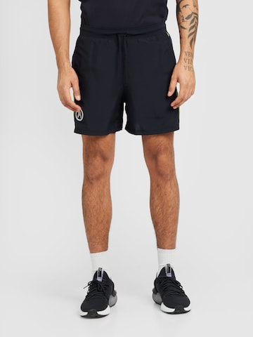 UNDER ARMOURregular Sportske hlače 'Launch 5' - crna boja: prednji dio