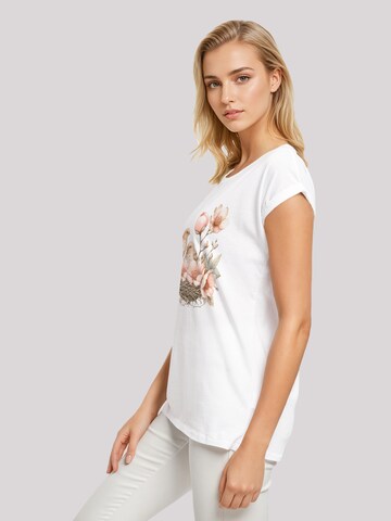 F4NT4STIC Shirt 'Vogelnest Blumen' in White