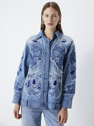 Ipekyol Jacke in Blau: predná strana