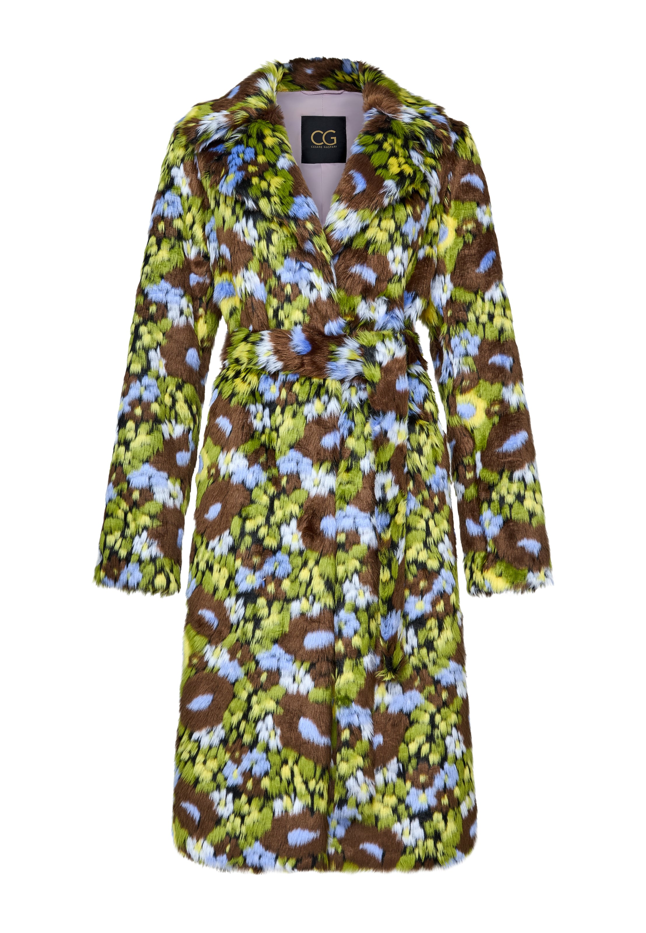 CESARE GASPARI Winter coat in Green: front