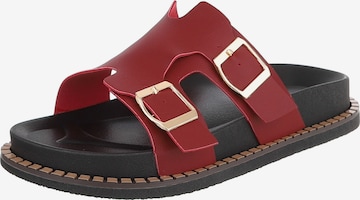 Ital-Design Mules in Red: front