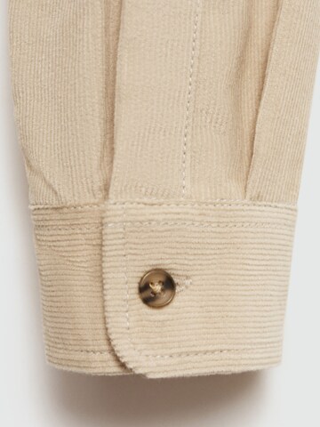 MANGO KIDS Regular fit Button Up Shirt 'COEN' in Beige