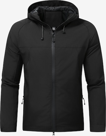 Youthup Outdoorjacke in Schwarz: Vorderseite