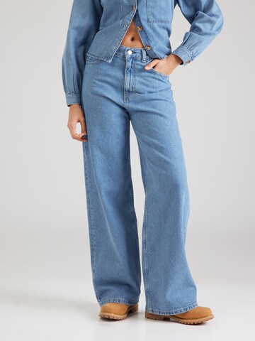 Carhartt WIPWide Leg/ Široke nogavice Traperice 'Jane' - plava boja: prednji dio