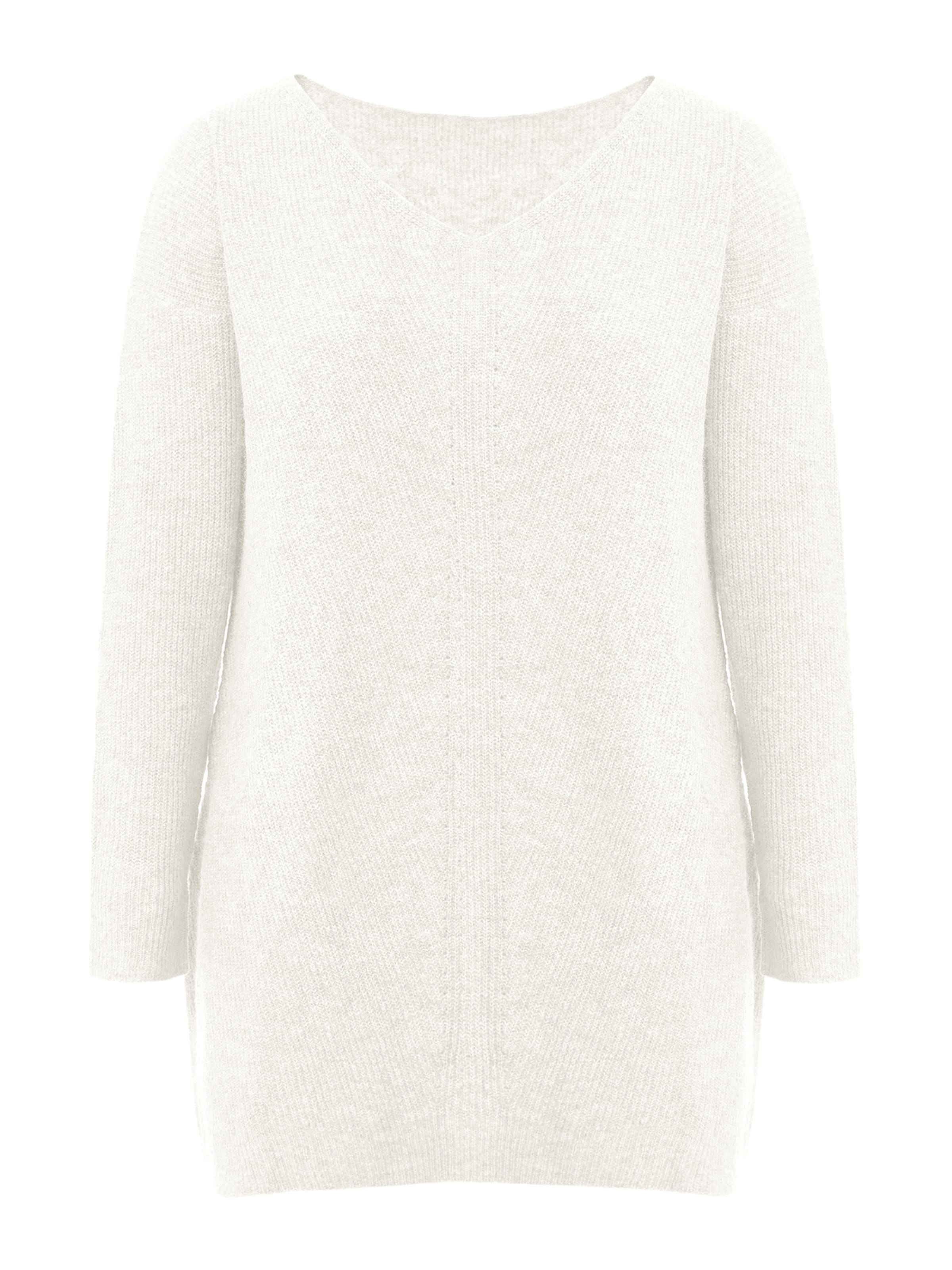 Imily Bela Kootud kleit, värv valge: eest vaates