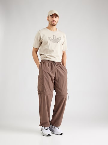 ADIDAS SPORTSWEAR Loose fit Outdoor trousers 'City Escape' in Brown