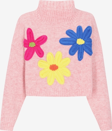 IZIAŠiroki pulover - roza boja: prednji dio