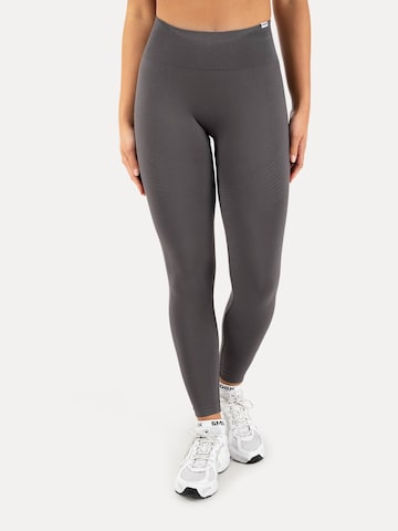 Coupe slim Leggings 'Vonda' Smilodox en gris : devant