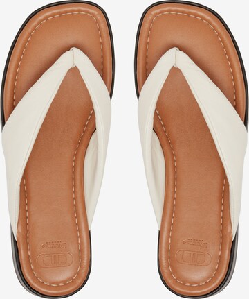 Dune LONDON T-Bar Sandals 'LONGISLAND' in Beige