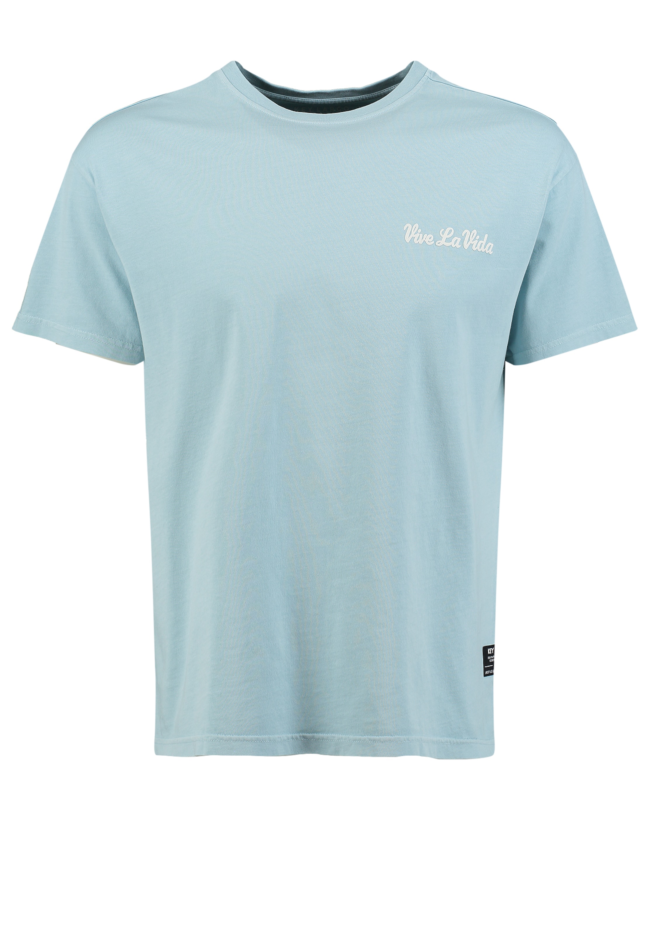 Key Largo Särk 'VIVE LA VIDA', värv sinine: eest vaates