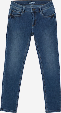 s.Oliver Slimfit Jeans 'Seattle' in Blauw: voorkant