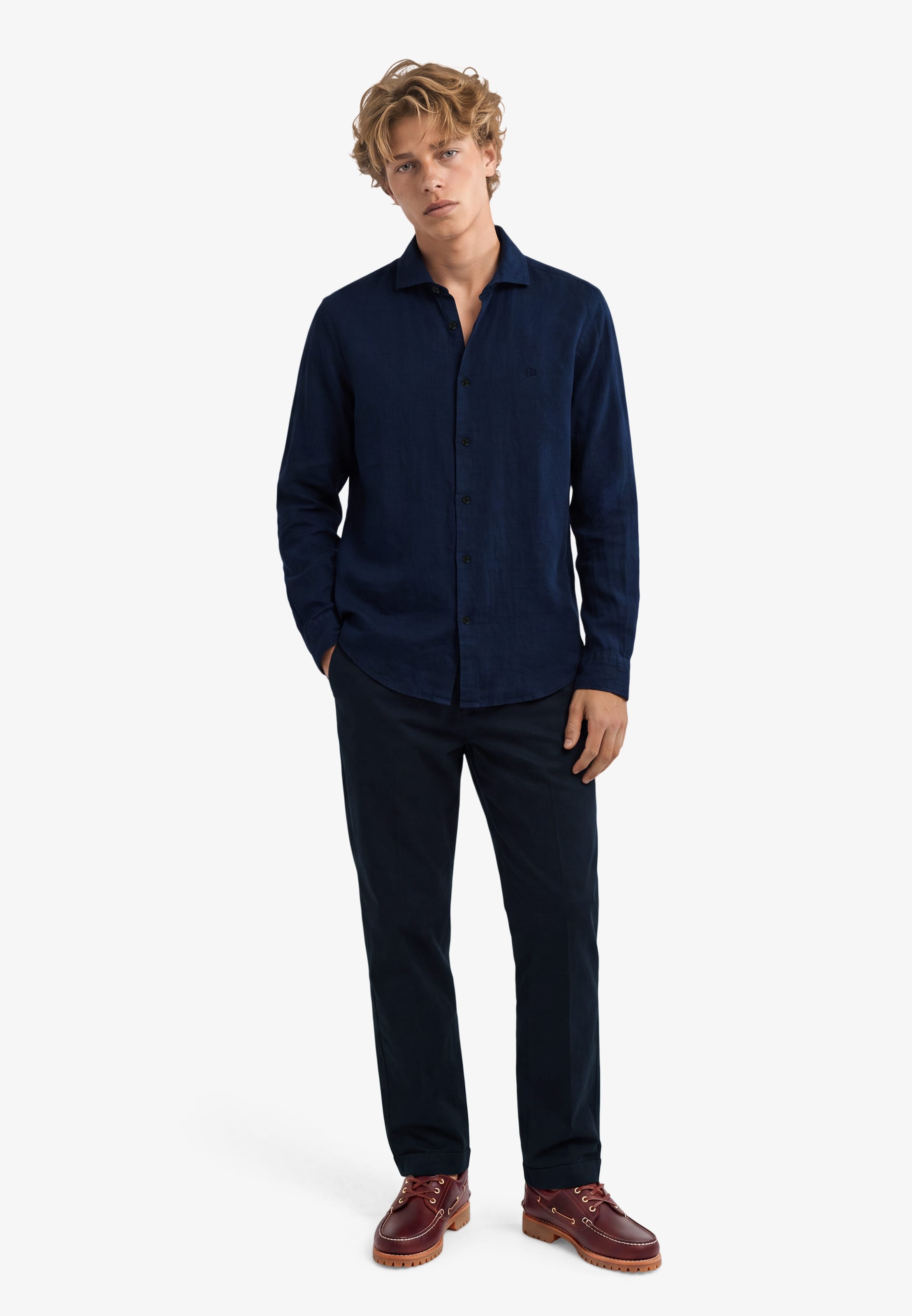 Superdry & Co Regular Fit Hemd 'Riviera' in Blau