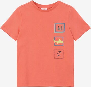 T-Shirt s.Oliver en orange : devant