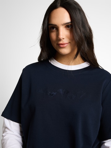 T-shirt Tom Tailor Women + en bleu