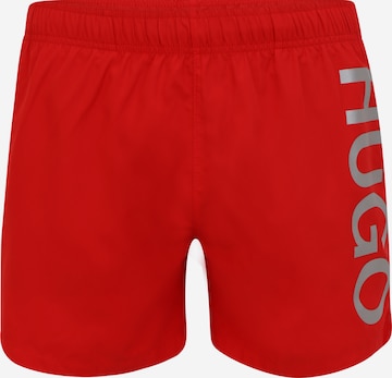 HUGO Board Shorts 'ABAS' in Red: front