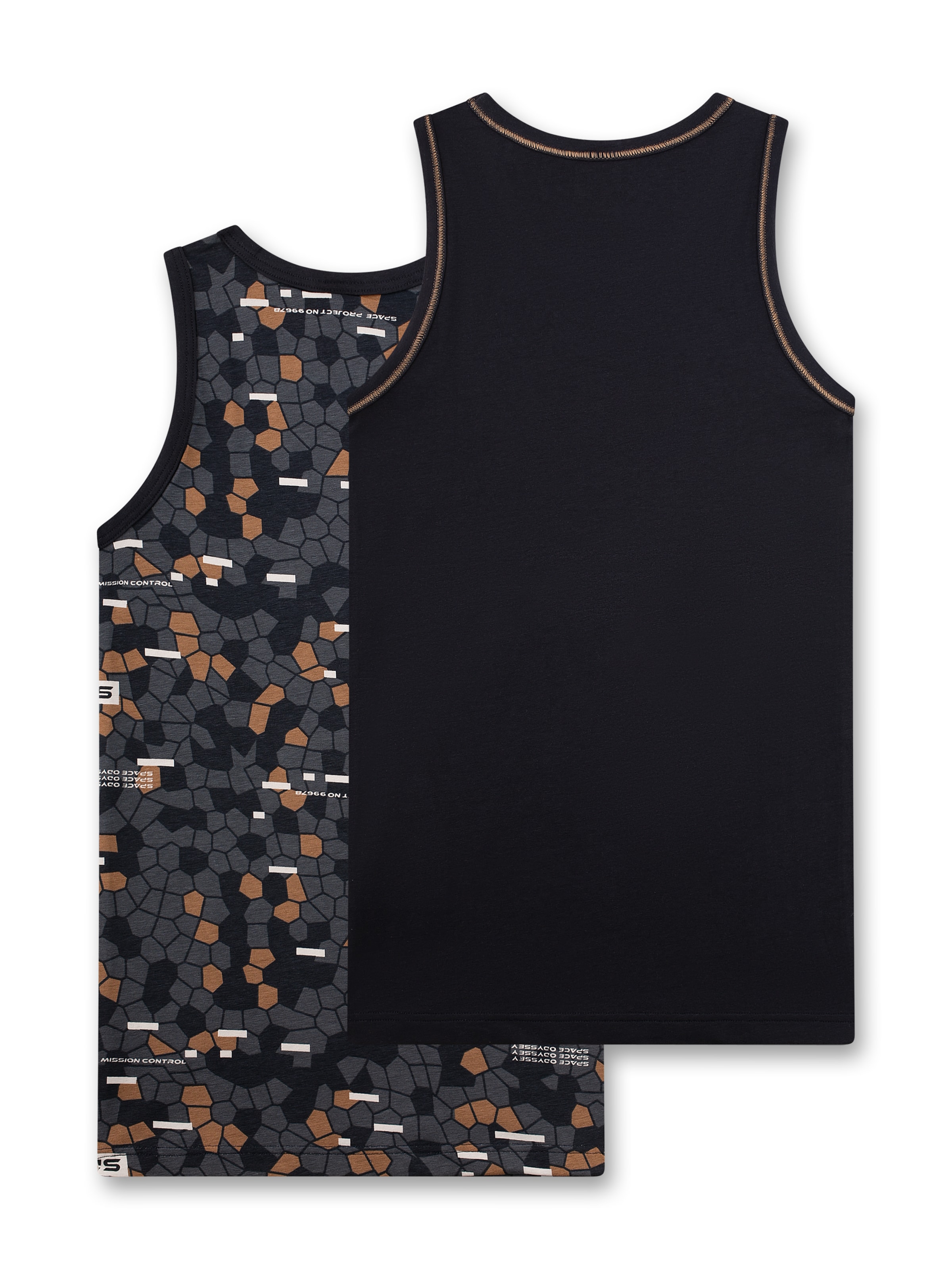 Sanetta Onderhemd in Blauw