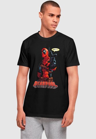 ABSOLUTE CULT Shirt 'Deadpool - Hey You' in Zwart: voorkant