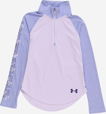 UNDER ARMOUR Λειτουργικό μπλουζάκι σε λιλά: μπροστά