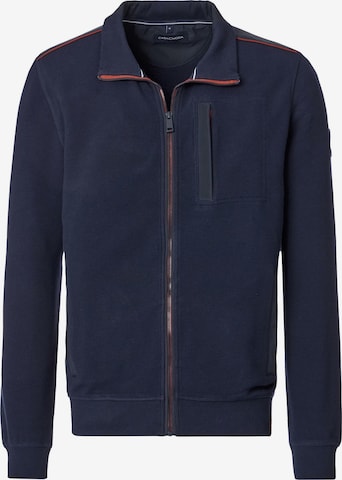 CASAMODA Sweatjacke 'Basic' in Blau: Vorderseite