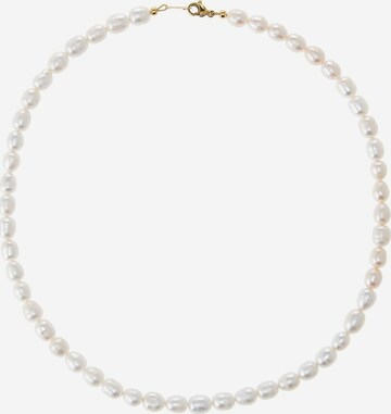 Gemshine Necklace in White: front